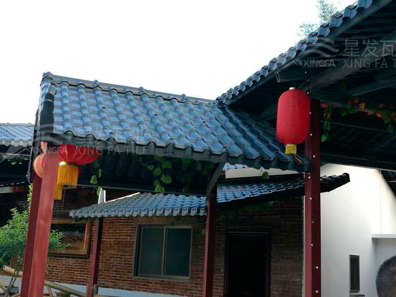 園林建筑搭建樹(shù)脂瓦涼亭，將景觀(guān)與藝術(shù)融合，別具一格！